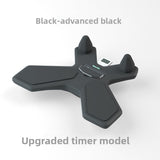 Black Multi-functional Balance Board with Timer for Core Training and Fitness Entertainment, Home V888-ELOSUNG43452