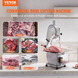 Commercial Electric Meat Bandsaw, 1500W Stainless Steel Countertop Bone Sawing Machine, Workbeach V952-TSJGJ1500W4202NX5V3