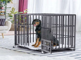 Heavy Duty Dog Cage with Lock & Bottom Tray V767-XPET686-L-G2
