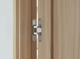 Hidden Door Hinges 180&deg Heavy Duty 3D Adjustable Silver 40kg V63-954941