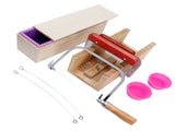9PCS/Set 1200ml Silicone Soap Molds Kit Wood Bread Cutter DIY Soap Making Cutting Tool V1294-YM0901-3118210069211