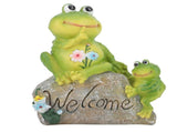 Resin Animal Sitting on Stone Figurine Decoration Lawn Garden Courtyard Ornaments V1294-YM0901-JY25372