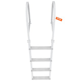 Dock Ladder, Removable 4 Steps, 500 lbs Load Capacity, Aluminum Alloy Pontoon Boat Ladder with 3.1'' V952-MTZTCXSJFHXJDT0PBV0