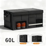 Foldable Car Trunk Organiser, 30L/60L Large Capacity Storage Box for Auto Boot, Multi-functional V1107-FOLDABLE CAR TRUNK ORGANISER2-BLACK