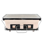 Portable Hibachi Tabletop Grill Dual Charcoal BBQ Chambers V196-HBG303