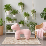 Lamb Stool Chair Pink V498-STOOLPINK