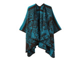 Fashion Range Lightweight Outfit Shawl, Smooth Faux Cashmere, Vibrant Peacock Blue V1221-XM-LB2124-ZS57