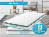 Single 20cm Hybrid Mattress Memory Foam and Innerspring Support V63-821931