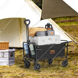 Collapsible Folding, 2 cu.ft Grass Cart with All-Terrain 5in Wheels, Heavy Duty Folding V952-ZDHYBXSSTCHSMHEGRV0
