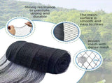 Heavy Duty Bird Netting for Garden and Pond - 4.5m x 10m PE Anti Bird Mesh with 10-piece Ground V888-ELOSUNG56681