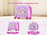 Kids Luggage Set, 2 Piece, 45.7 cm Hardside Rolling Wheels Suitcase with Hard-Shell Backpack, V952-2JTETXLX2PCS9S1IW001V0
