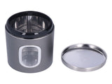 3Pcs Storage Jar Stainless Steel Food Tea Nut Container with Window Durable and Large Capacity for V1294-YM0714-3117210172411