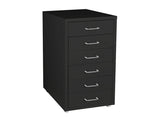 Levede 6 Drawer Office Cabinet Drawers Black HO0403-BK