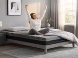 Giselle King Single Mattress 26cm Firm Pocket Spring Dual Edge Support Dark Grey MATTRESS-E-CARBON-26-KS