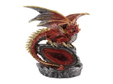 Fighting Dragon Statue Resin Desktop Dragon Figurine Sculpture with Light for Home Ornament V1294-YM0706-3115230085511