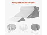 Wedge Pillow for Sleeping, 4 Pcs Adjustable Orthopedic Bed Wedge Set, Support Leg Neck Shoulder, V952-XXZKDJXXZ4JTN08JX001V0