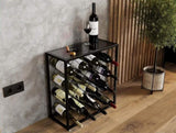 Freestanding Metal Wine Rack for 25 Bottles V178-36090