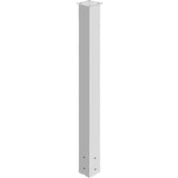Mailbox Post, 43" High Mailbox Stand, White Powder-Coated Mail Box Post Kit, Q235 Steel Post Stand V952-YXZZCJYCGJS4346PNV0