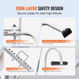 VEVOR Ladder Stabilizer, 2 in 1 Extension Wall Ladder Standoff Hook, Roof Ridge Ladder Accessories V952-TZWDQ2H1K000C7QCYV0