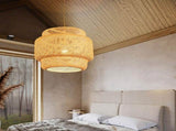 Bamboo Lantern Pendant Lamp Hanging Lamp Modern Weave Single Light Pendant Ceiling Hanging Light V1192-AZ-W-35248