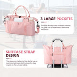 Travel Duffle Bag with Trolley Sleeve, Weekender Overnight and Gym Bag for Carry On Travel, Hospital V1189-LC-AMZ-00113