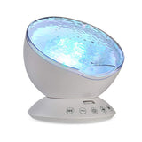 Ocean Wave Projector Sound Machine, Night Light Projector with Remote Control Timer 7 Colors LED V1366-AZ2-W-09240