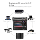 Hridz CT-80S Professional Audio Mixer 8 Channels Bluetooth USB Mixer with Effects, 48V Phantom V571-HRIDZCT80SAM