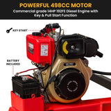 Yukon 60 Tonne Log Splitter Key Start Diesel Hydraulic 498cc Vertical and Horizontal LOG-DIE-060