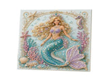 Pearl Art Kits Decor, Mermaid Princess DIY Diamond Art Kit, 11.8 x 15.7 Inch Pearl Art Craft for V1192-AZ-W-34217