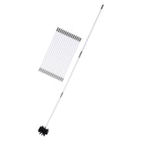 24ft Chimney Brush Set 45&deg Bendable Chimney Cleaning Brush with 18 Flexible Rods Wooden Handle Brush V1294-YM0901-3118250126711