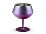 2 Pcs Purple Detachable Stainless Steel Wine Glass - 14oz Portable Stemmed Goblet for V888-ELOSUNG27235