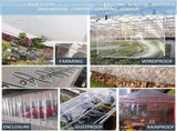 420GSM Heavy Duty Clear PVC Tarpaulin Cloth Transparent Tarps Grommets 3X4M V201-W13278699