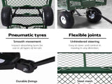 Gardeon Mesh Garden Steel Cart - Green GCT-MESH-360KG-GN