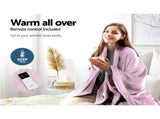 Giselle Electric Throw Rug Heated Blanket Fleece Pink EB-THROW-RUG-PK