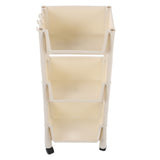 Compact Rolling Storage Organizer Large Capacity Mobile Utility Cart Movable Storage Book Shelves V1294-YM0901-3116230009714