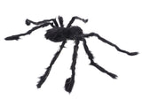 Halloween Spider Decoration Black Hairy Spider with Purple Lighted Eyes Legs for Yard Party Haunted V1294-YM0901-3115230085213