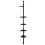 Sturdy Adjustable Ceiling Storage Rack, Black for Bathroom and Garage V1369-AZ3-W-16241
