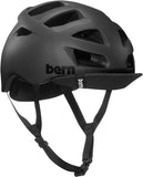 Bern Mens Allston Cycling Bike Helmet w/ Flip Visor - Matte Black - S/M V563-ALLSTON-MBLK-S_M
