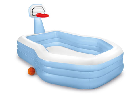 Intex Swim Center Shootin' Hoops Inflatable Pool 2.57m x 1.88m 57183 V1032-IXSWIMCENTREHOOPS-57183