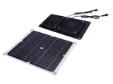Solar Powered Exhaust Fan 12W 18V Monocrystalline Silicon Solar Panel Dual Fan Ventilator Kit for V1294-YM0901-3114250034411