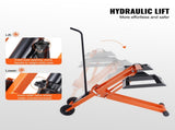 Lawn Mower Lift with Hydraulic Jack, 500 Lbs Weight Capacity, Solid Carbon Steel Lawn Mower Lift, V952-GCJSJJYYS500E2M1RV0