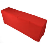 Stretch Spandex Table Cover Good Elasticity Washable Reusable Red Stretchable Tablecloth with 4 V1294-YM0523-3118220044513