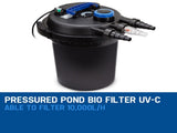 PROTEGE Aquarium External Canister Filter Aqua Fish Tank Pond Water UV Light 10000 L/H V219-AQUEFIPROA8M0