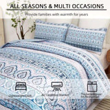 Cozy Quilted Coverlet and Pillowcases Set: A Hug for Your Bed - Queen size V745-MAC080479Q13U