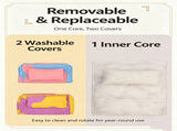 Three piece set of four season warm pet tatami pillows,Extra Large Purple Yellow V1363-PS-02-YELLOW