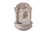 Gardeon Solar Fountain Water Feature Wall Mount Garden Fountains 77CM Beige FOUNT-LION-BGWH