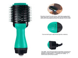 2-in-1 Black-Purple Negative Ion Hot Air Styler Brush - 7-Level Temp & 3-Gear Speed, Fast Drying V888-ELOSUNG42066