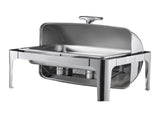 Roll Top Chafing Dish Buffet Complete Set, 9Qt Stainless Steel Chafer with Full Size Pan, Rectangle V952-ZFXQFGK1JTYSNU6QFV0