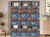Media Storage Cabinet, 9-layer DVD Shelf Holds up to 756 CDs, Adjustable CD Shelves 27 Compartments, V952-DVDCDCCJKFS2574OVV0