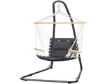 Gardeon Hammock Chair with Heavy Duty Steel Stand HM-CHAIR-ARM-GREY-A